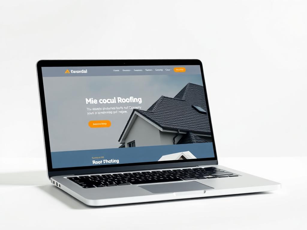 Roofing Company website design by Elevate Web Co